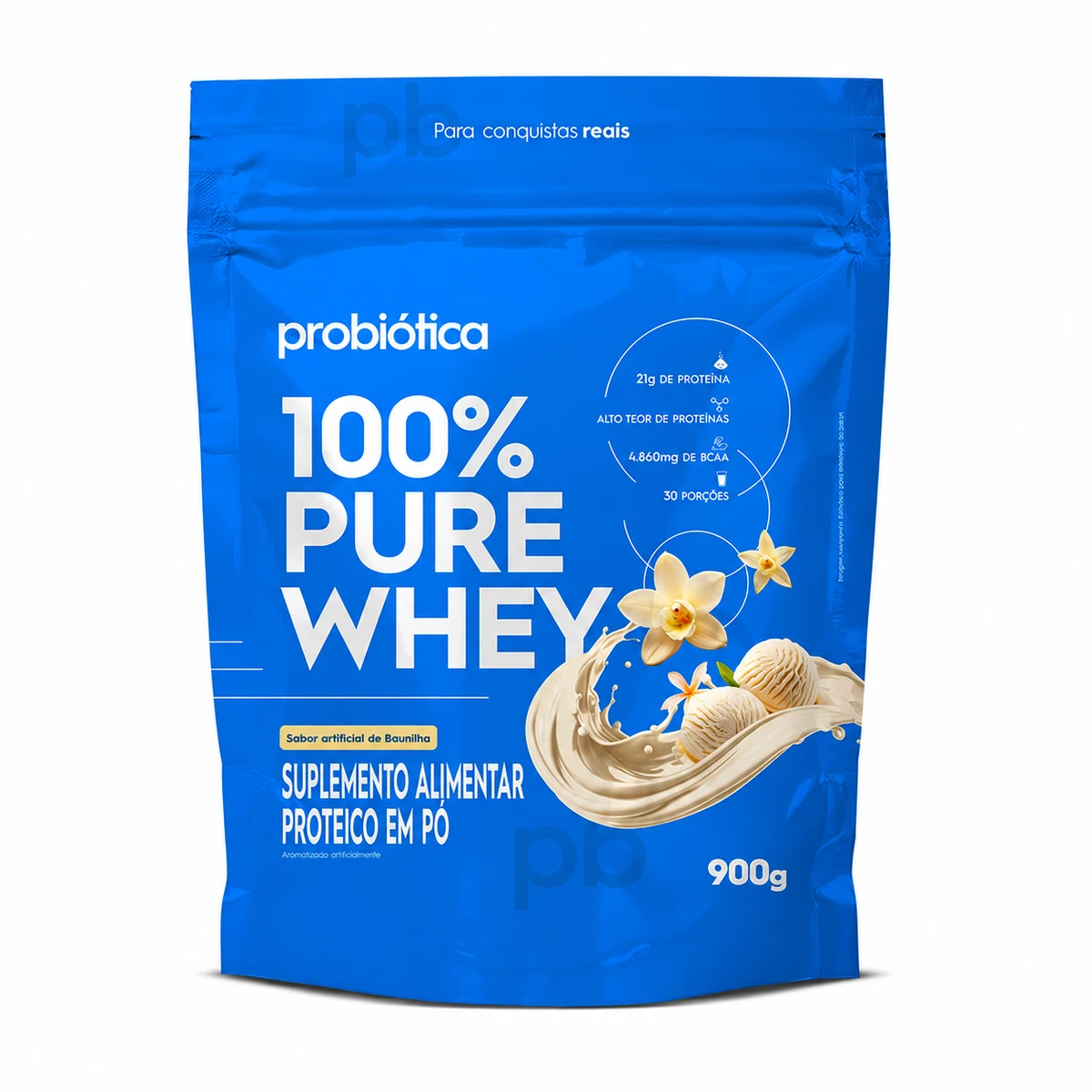 100% Pure Whey Refil 900g - PROBIÓTICA