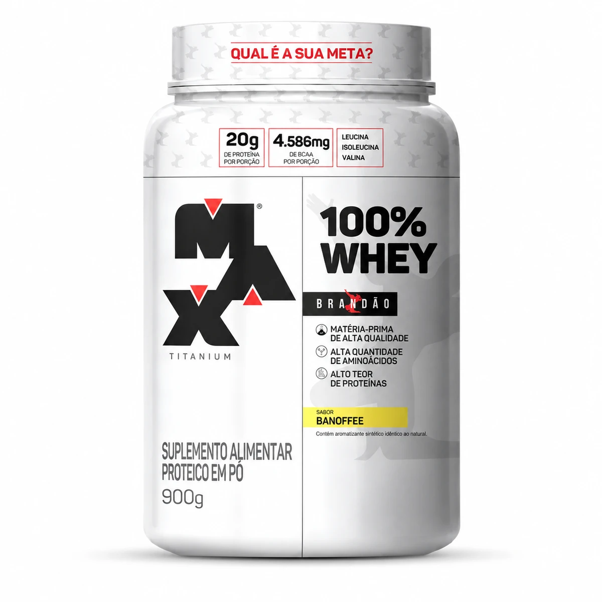 100% Whey Rafael Brandão 900g - MAX TITANIUM