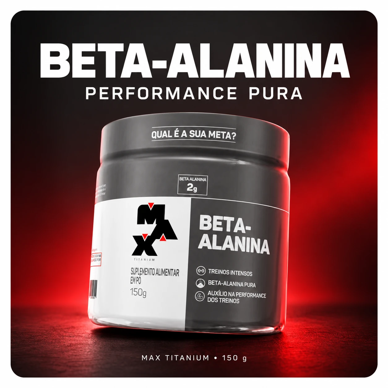Beta-Alanina Performance Pura 150g - MAX TITANIUM, foto 2