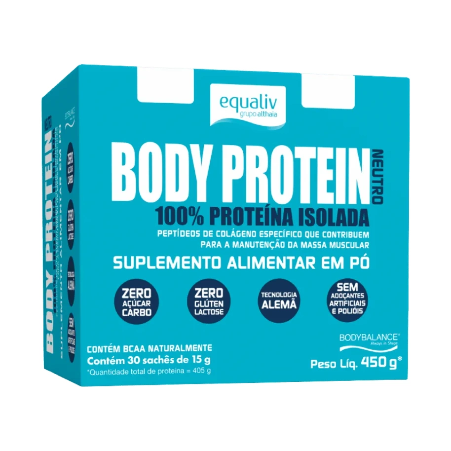 Body Protein 100% Proteína Isolada 30 Sachês de 15g - EQUALIV
