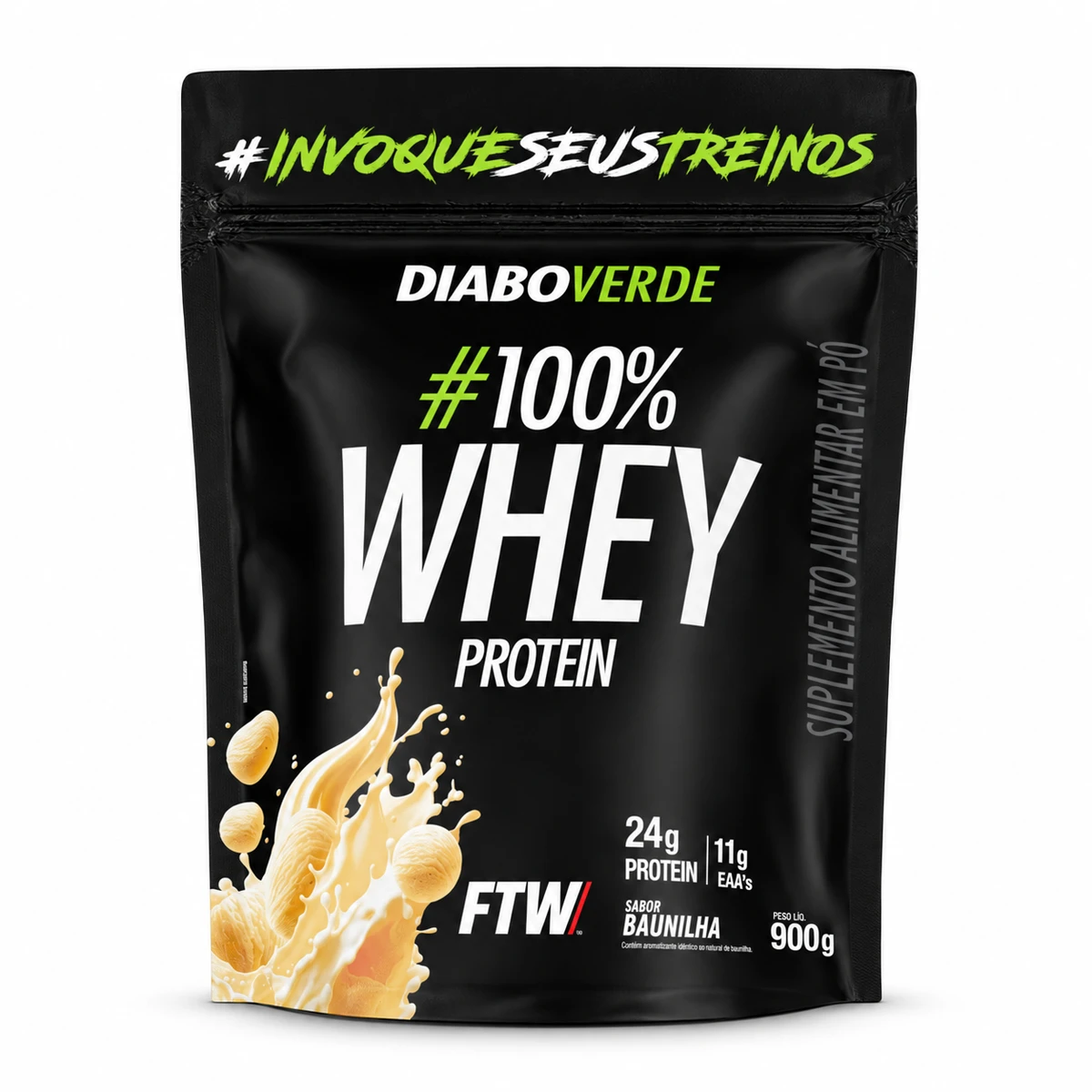 Diabo Verde 100% Whey Refil 900g - FTW