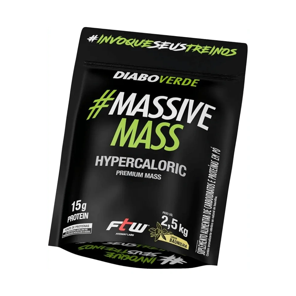 Diabo Verde Massive Mass Hipercalórico 2,5kg - FTW