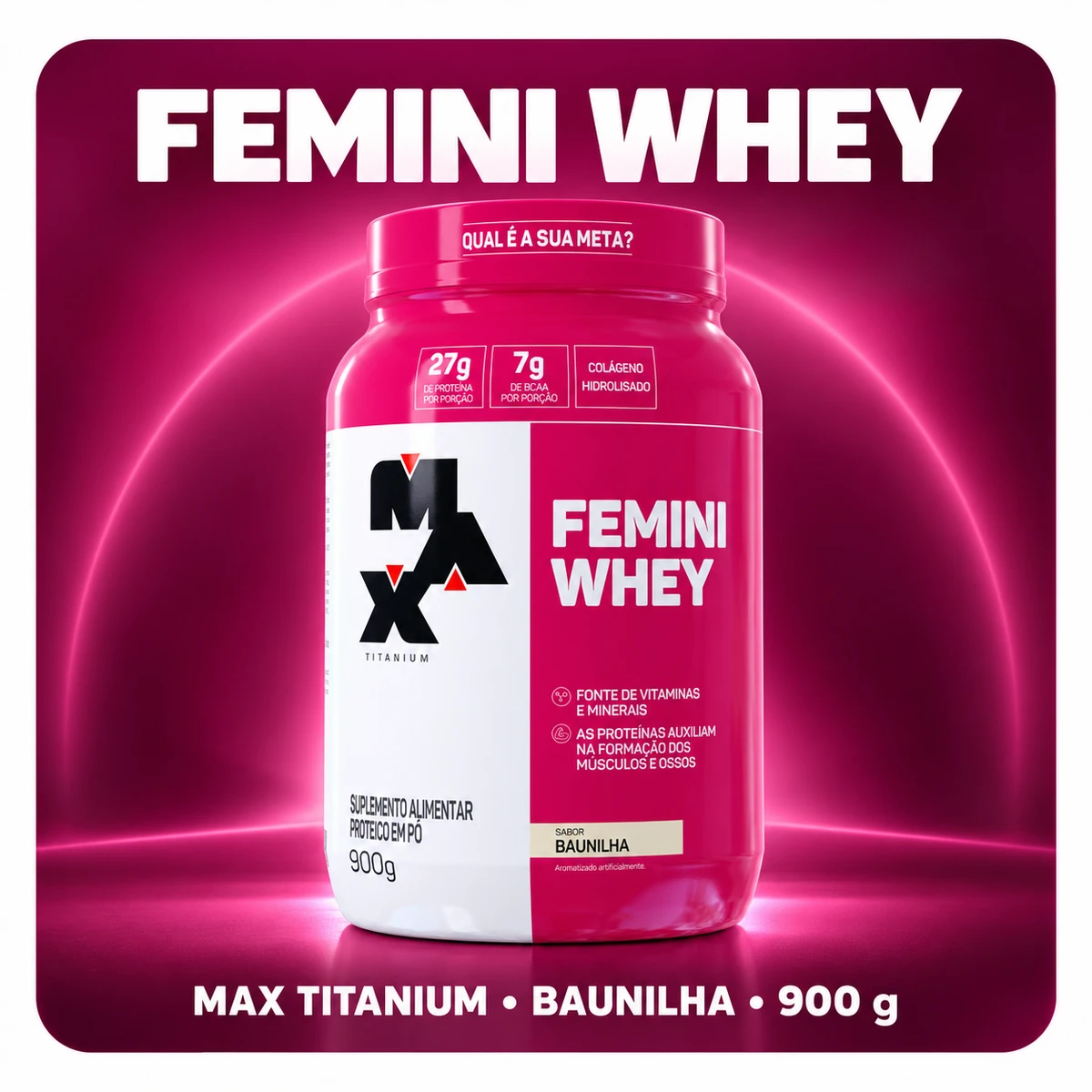 Femini Whey 900g - MAX TITANIUM, foto 2