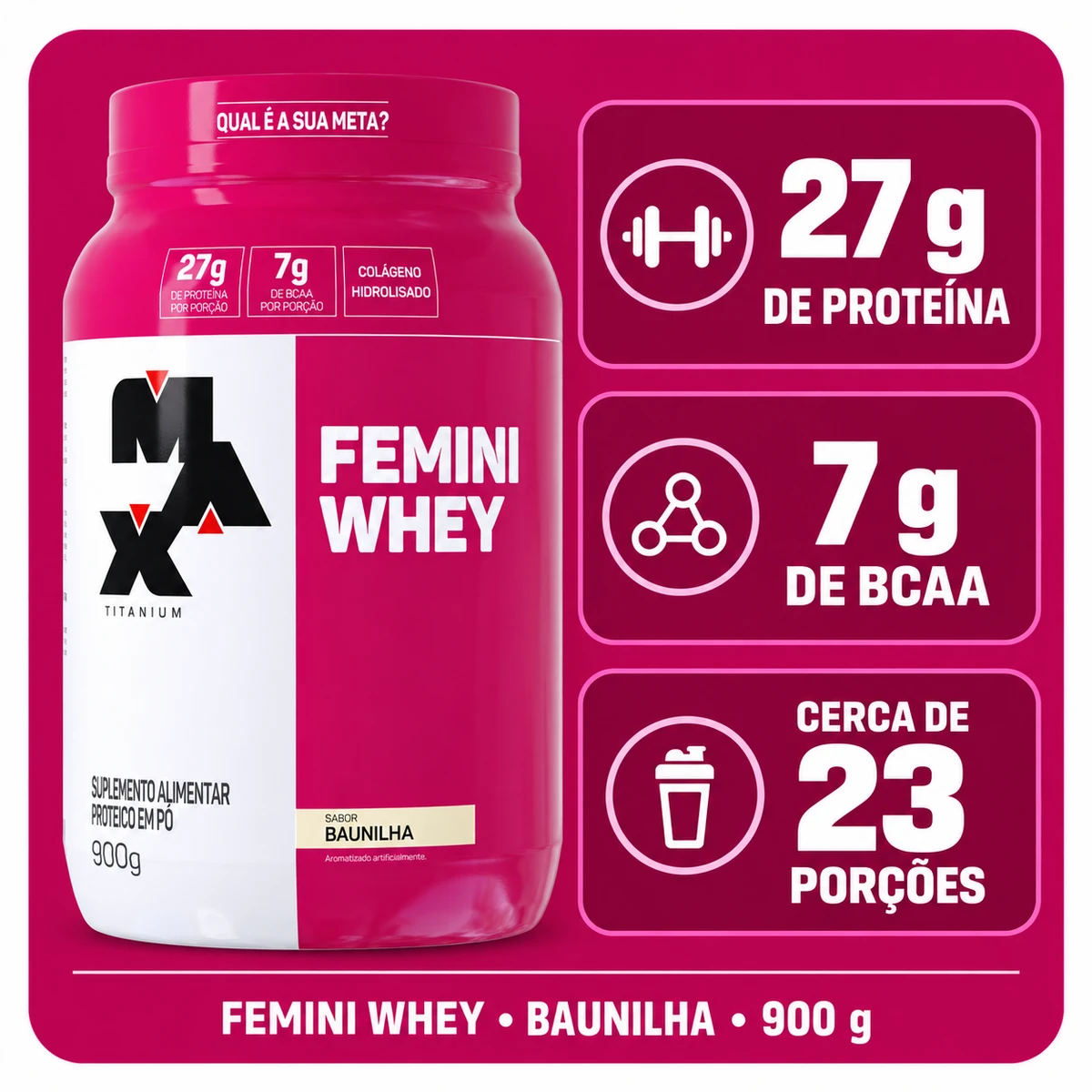 Femini Whey 900g - MAX TITANIUM, foto 3