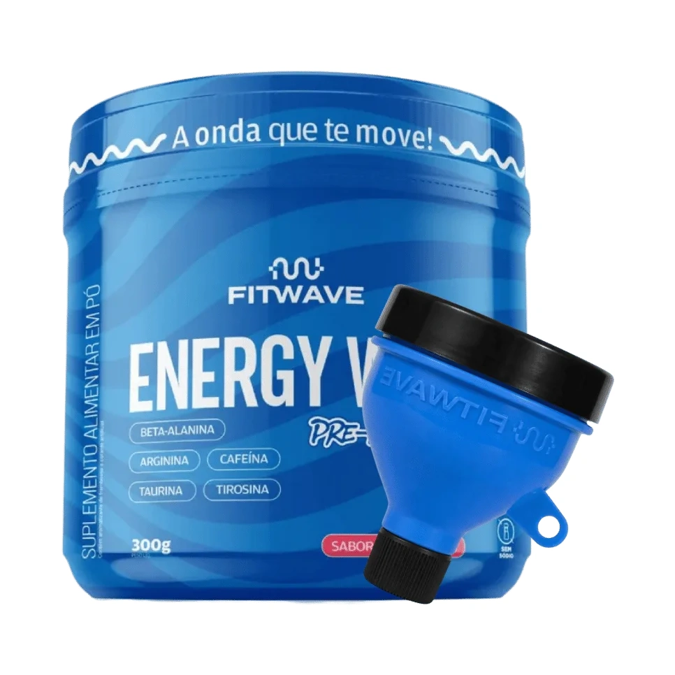 Kit Energy Wave — Pré-Treino 300g + Funil · FitWave