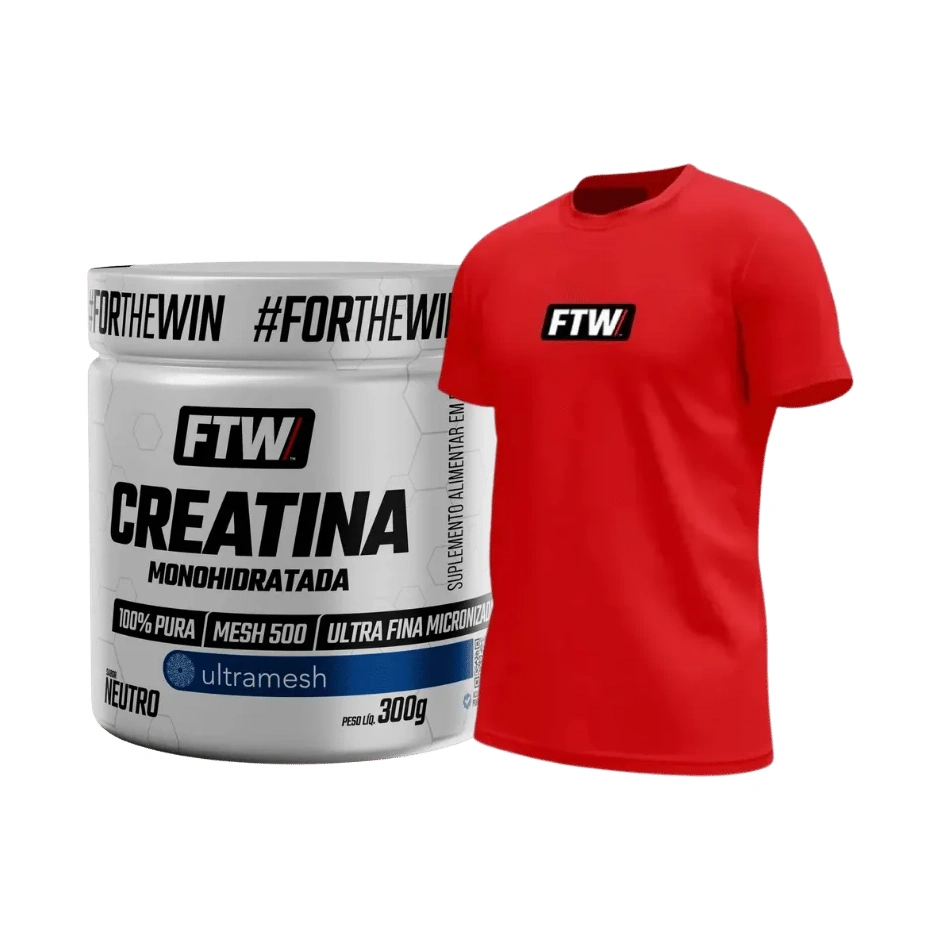 Kit FTW — Creatina Ultramesh 300g + Camiseta · FTW