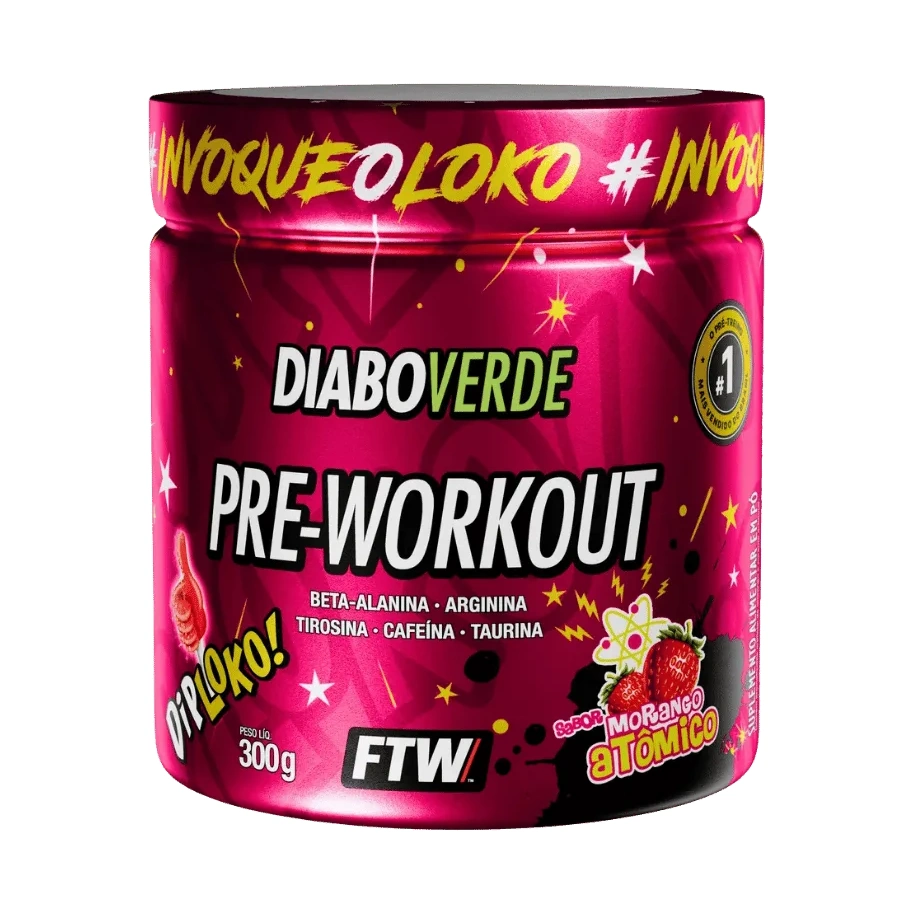 Pré-Treino Diabo Verde Dip Loko 300g - FTW