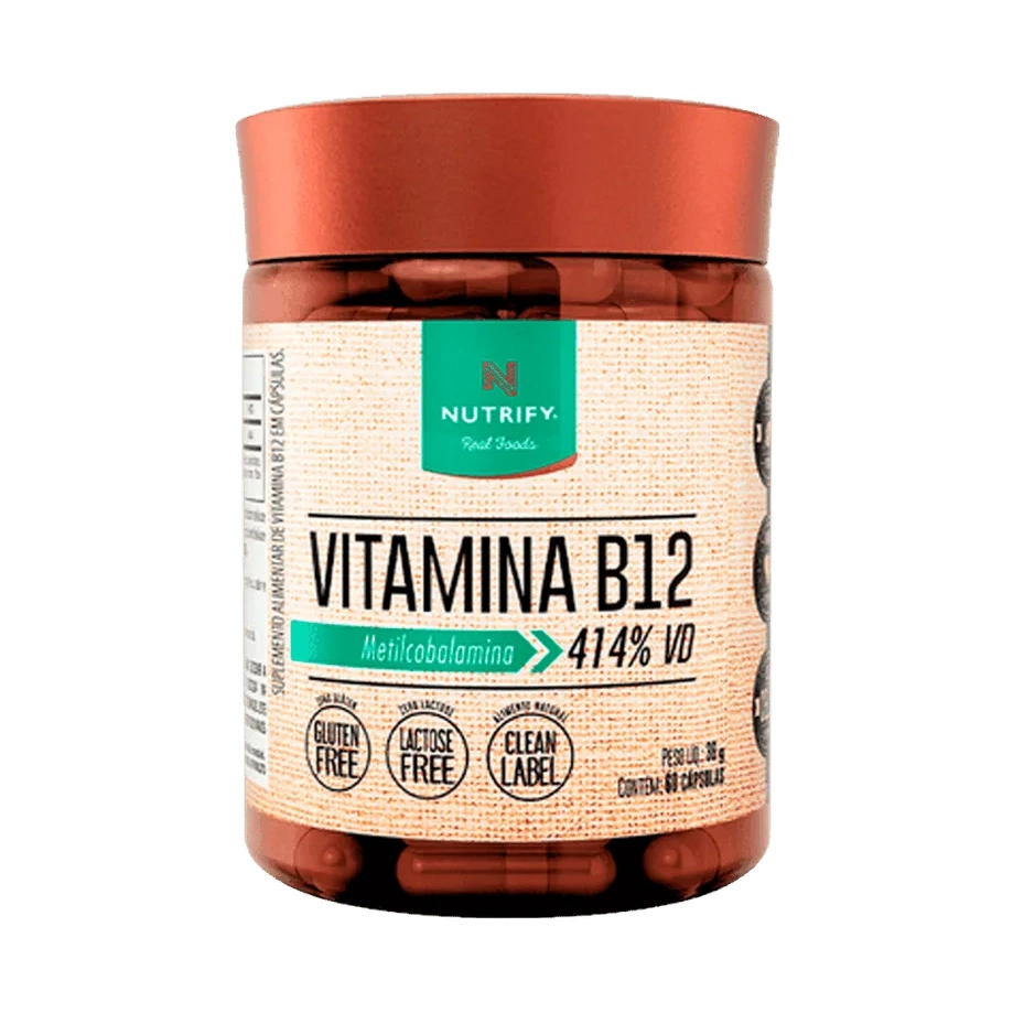 Vitamina B12 Metilcobalamina 60 Cápsulas - NUTRIFY